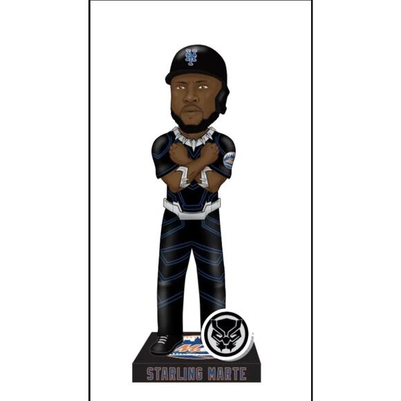 Starling Marte Black Panther Bobblehead 2023 SGA New York Mets - Picture 1 of 1